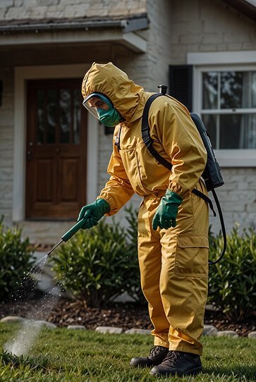 Pest control - house spraying